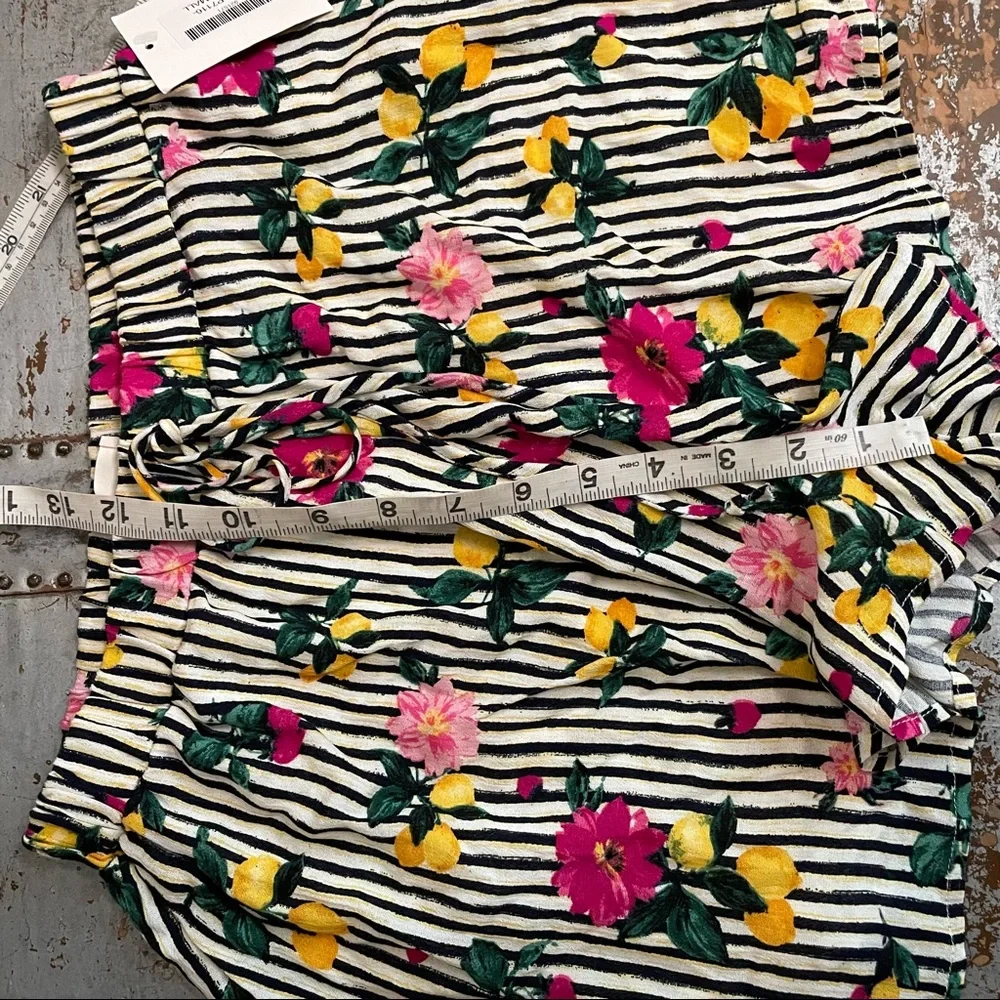 Everly Stripe and Floral Print Shorts